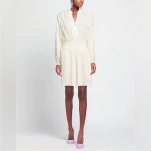 Rag & Bone Cream Calista Mini Dress size L still sold on website